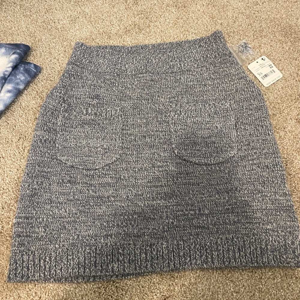 Free People Viola Sweater Mini Skirt